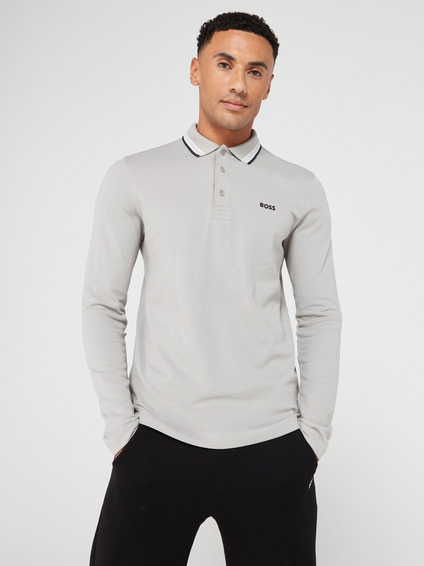 Boss plisy hotsell long sleeve polo