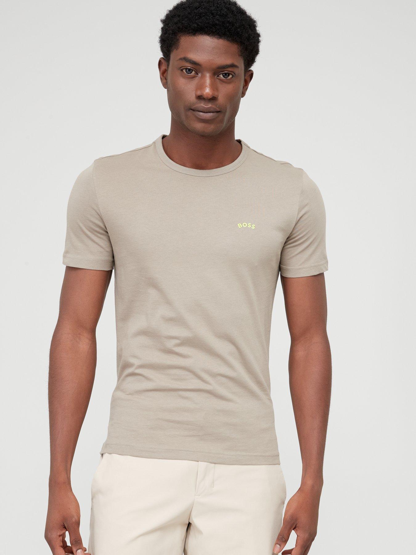 Boss khaki hotsell t shirt