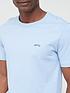  image of boss-curved-regular-fit-t-shirt-blue