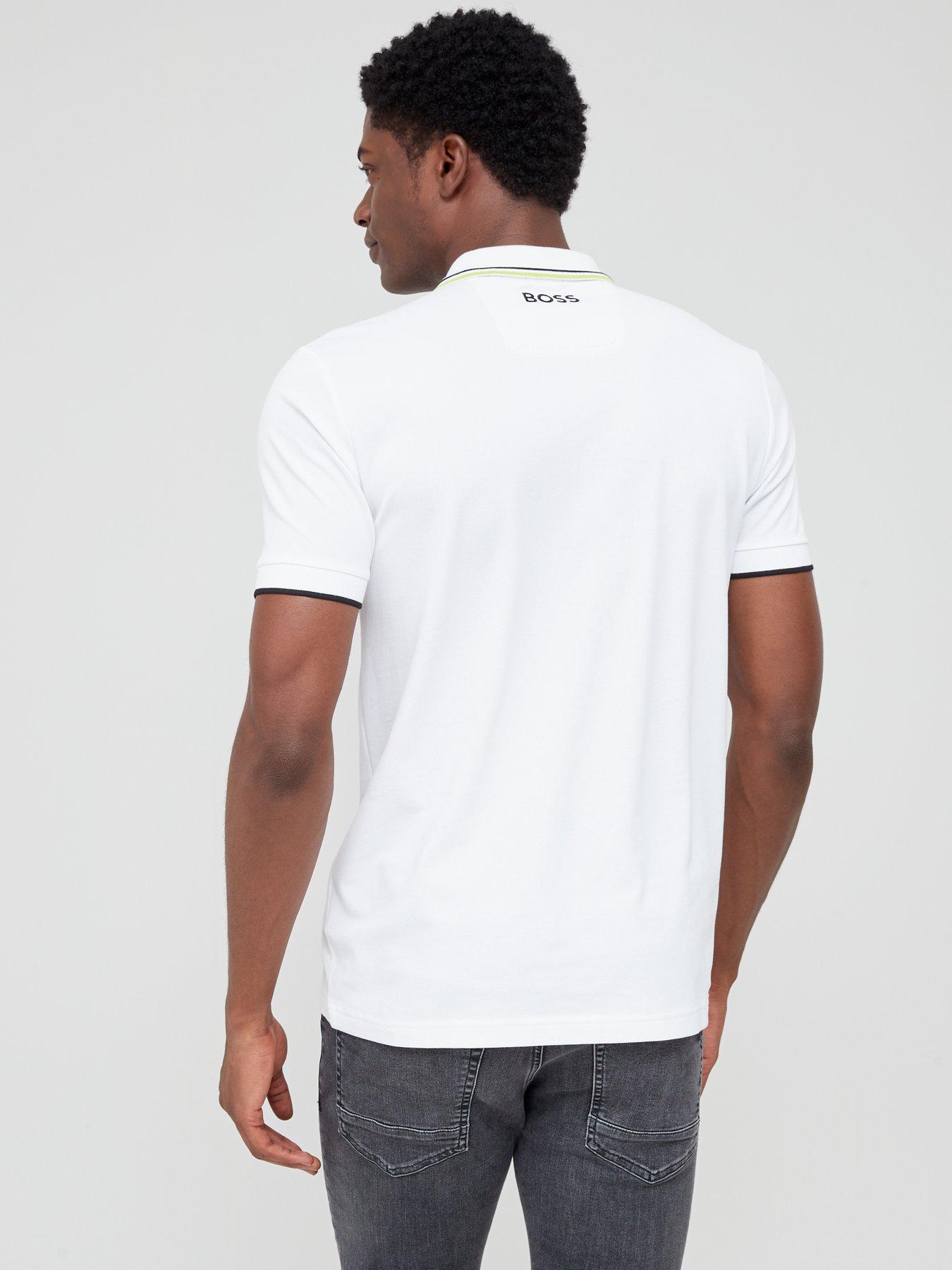 Hugo boss white t deals shirt sale