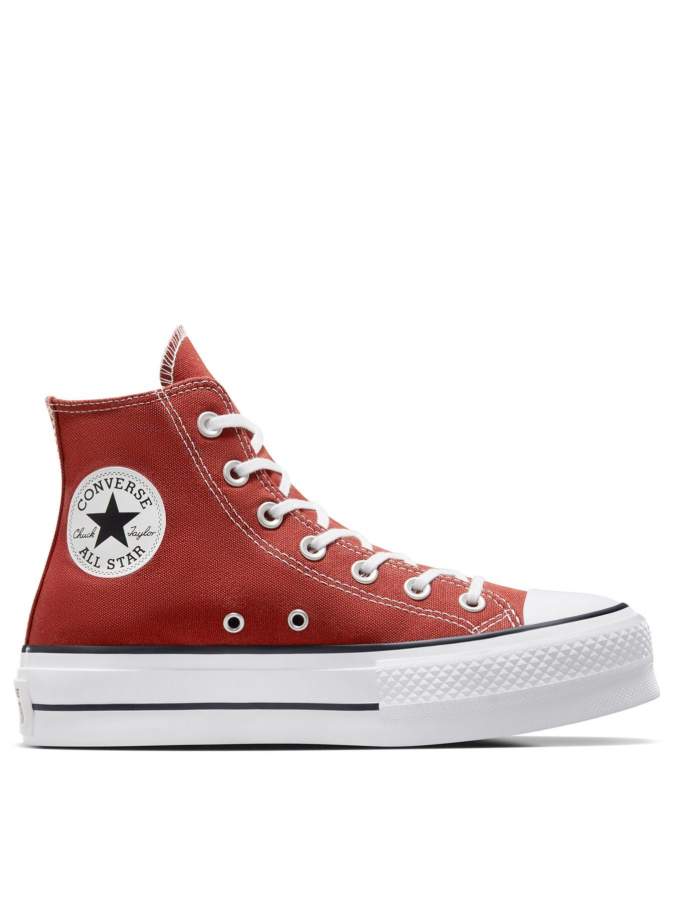 Red converse shop on sale