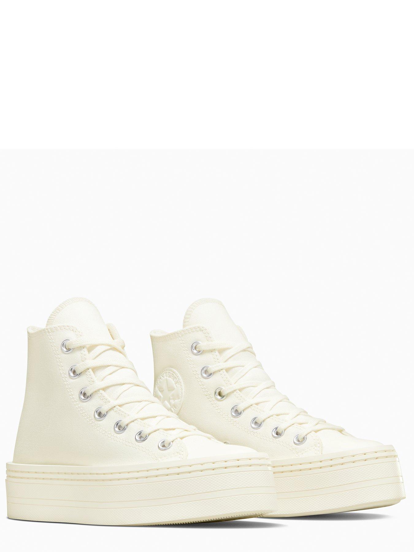 Womens Modern Lift Hi Top Trainers Off White