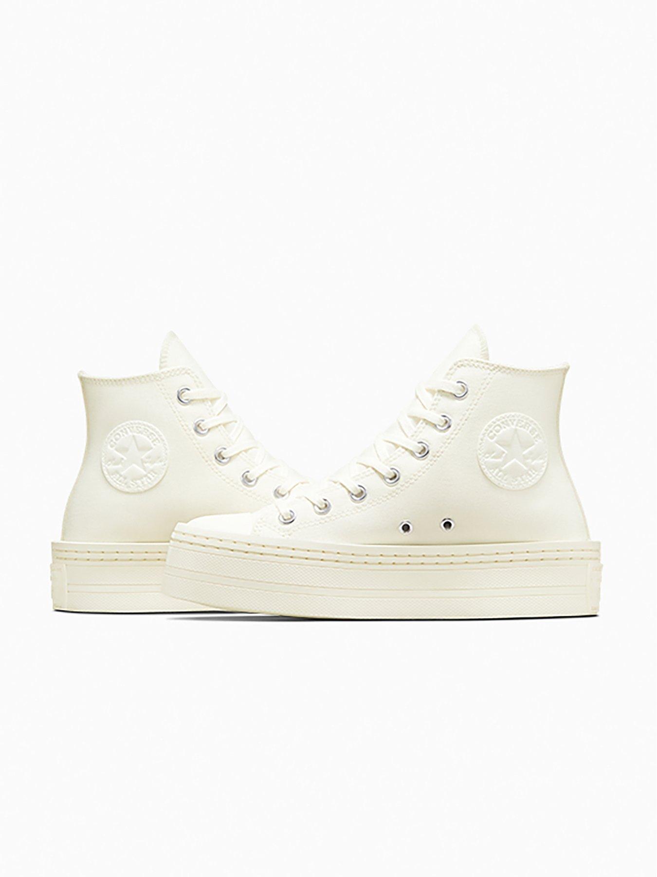 Womens Modern Lift Hi Top Trainers Off White