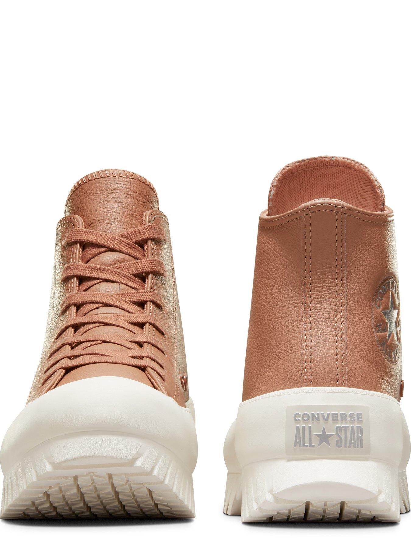 Rose hot sale leather converse