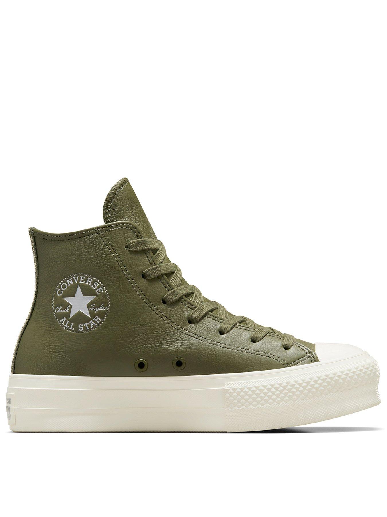 All star lift shop leather high top