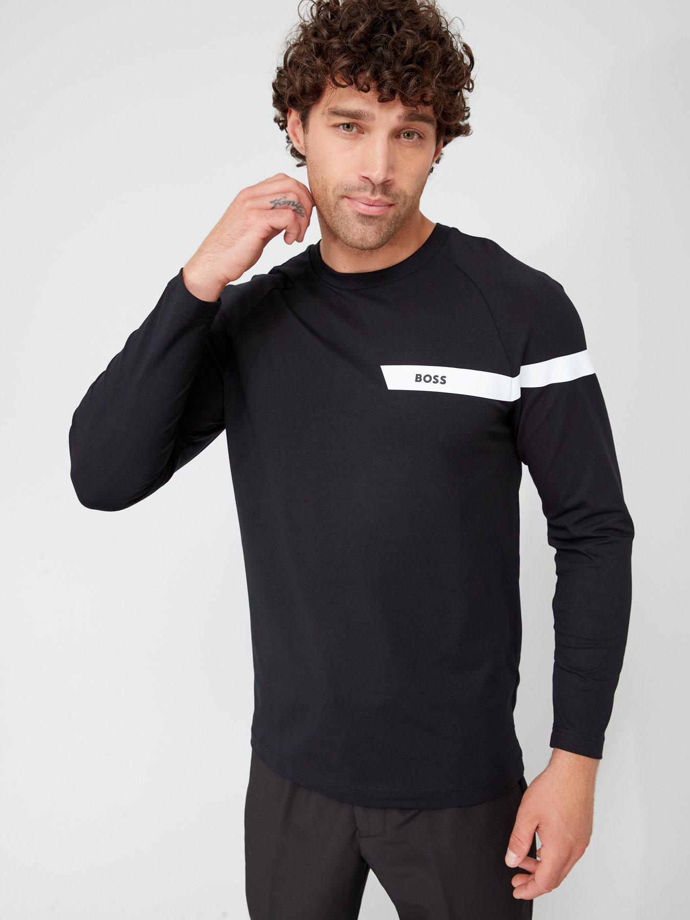 Mens hugo boss outlet long sleeve t shirt