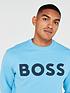  image of boss-webasiccrew-crew-neck-sweatshirt-blue