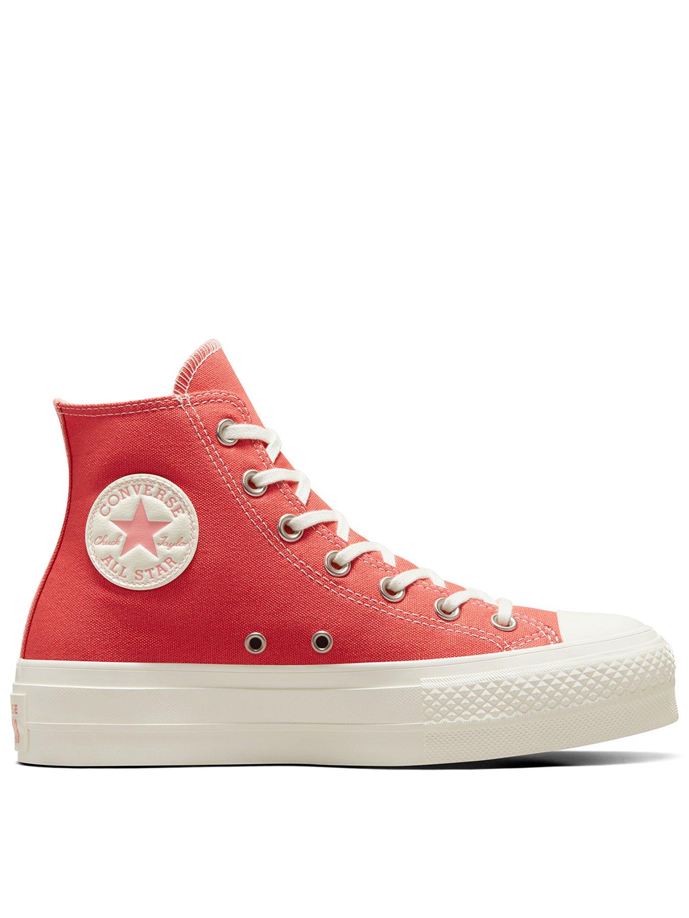 Red converse clearance on sale