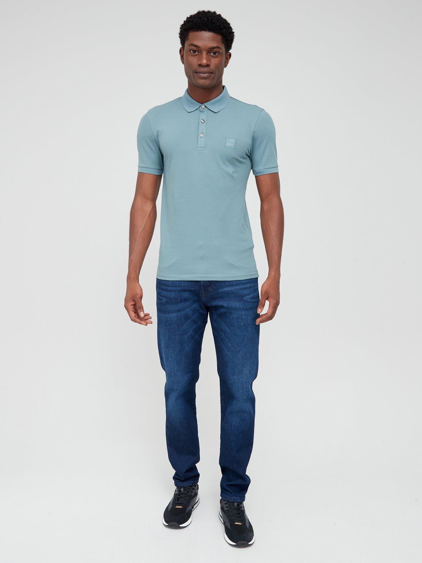 Image 3 of 5 of BOSS Passenger Slim Fit Polo Shirt - Aqua