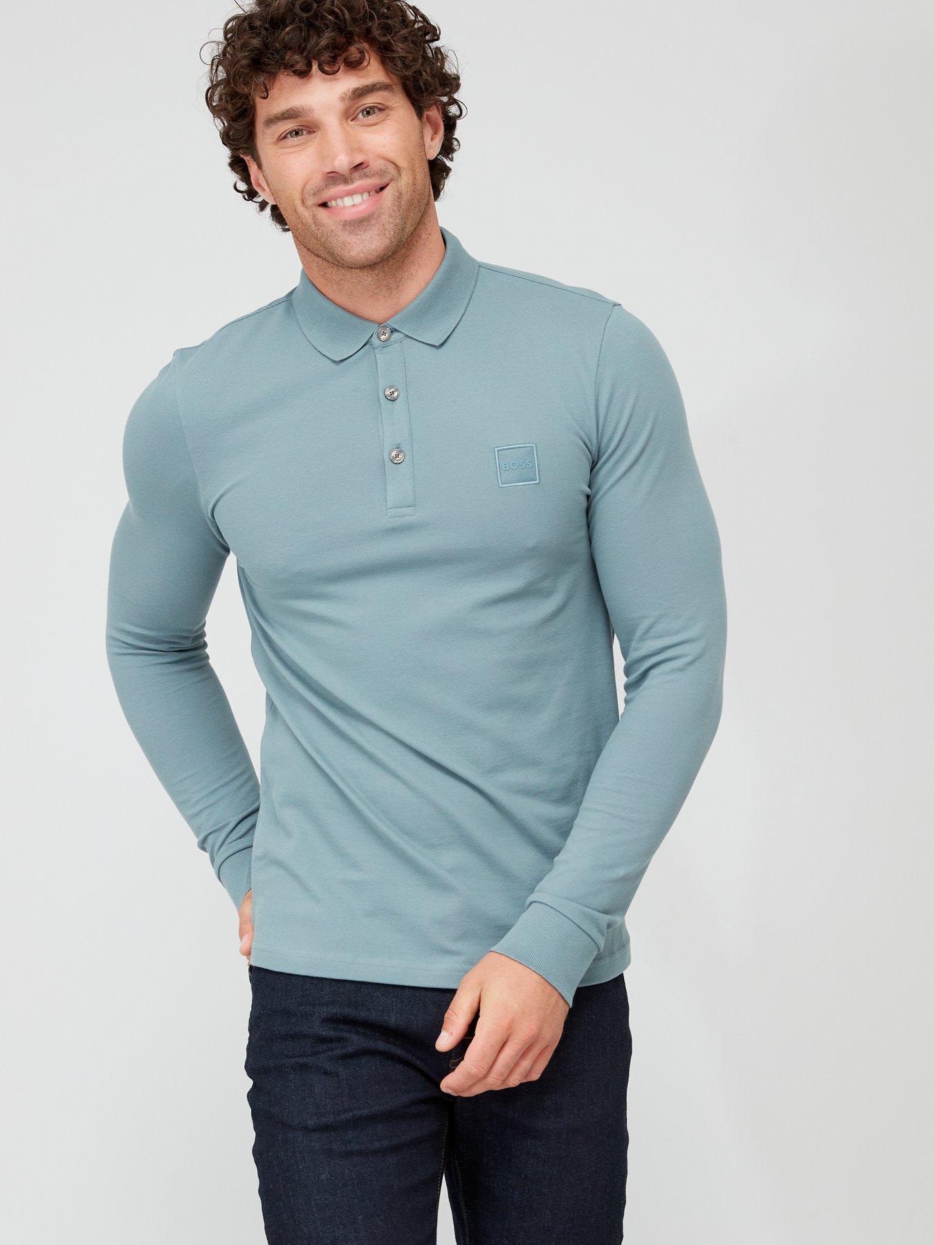 Boss passerby long outlet sleeve polo