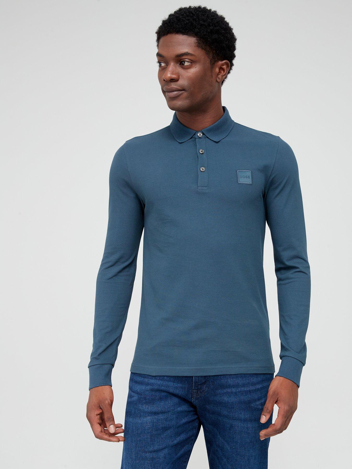 Hugo boss polo long deals sleeve sale