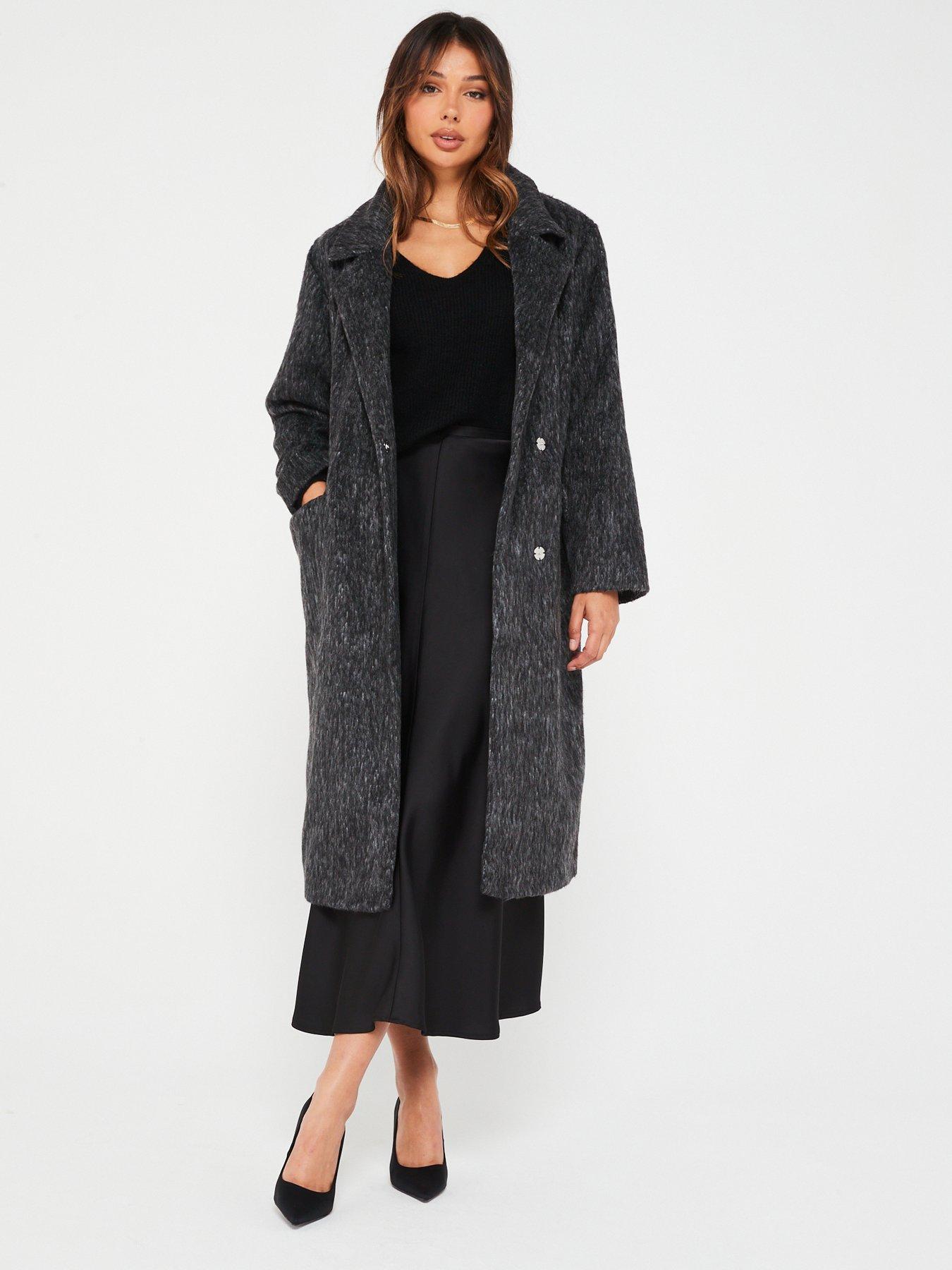 Textured sale longline coat