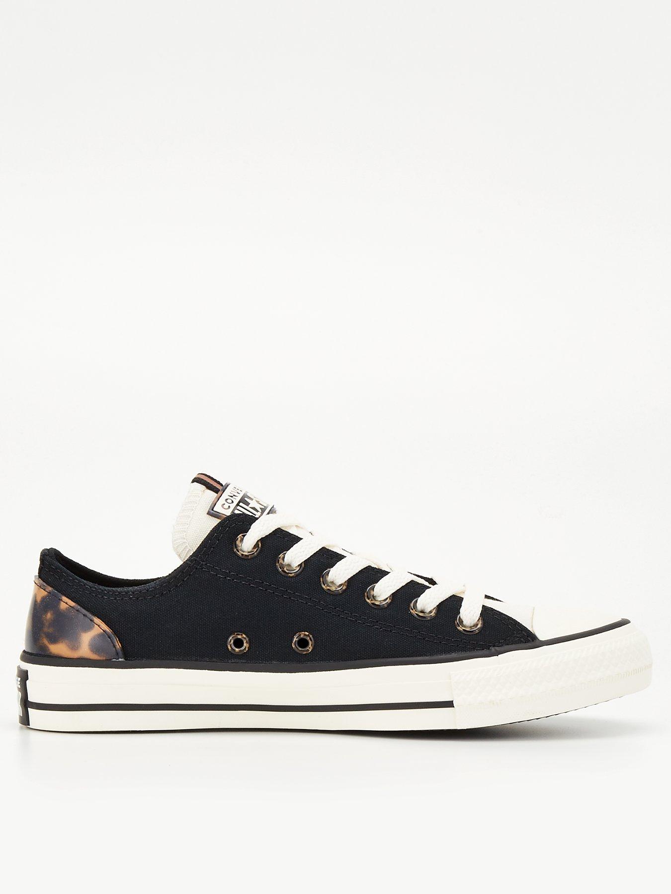 Converse coral cheap canvas ox trainers