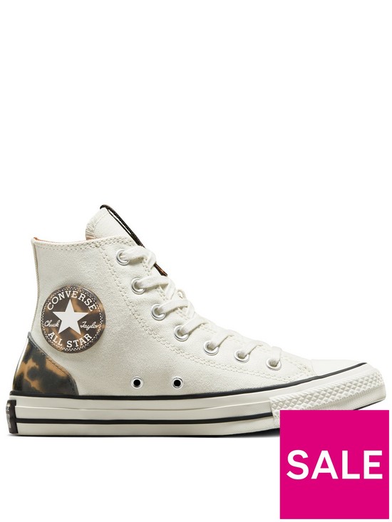 front image of converse-chuck-taylor-all-star-canvas-hi-tops-cream