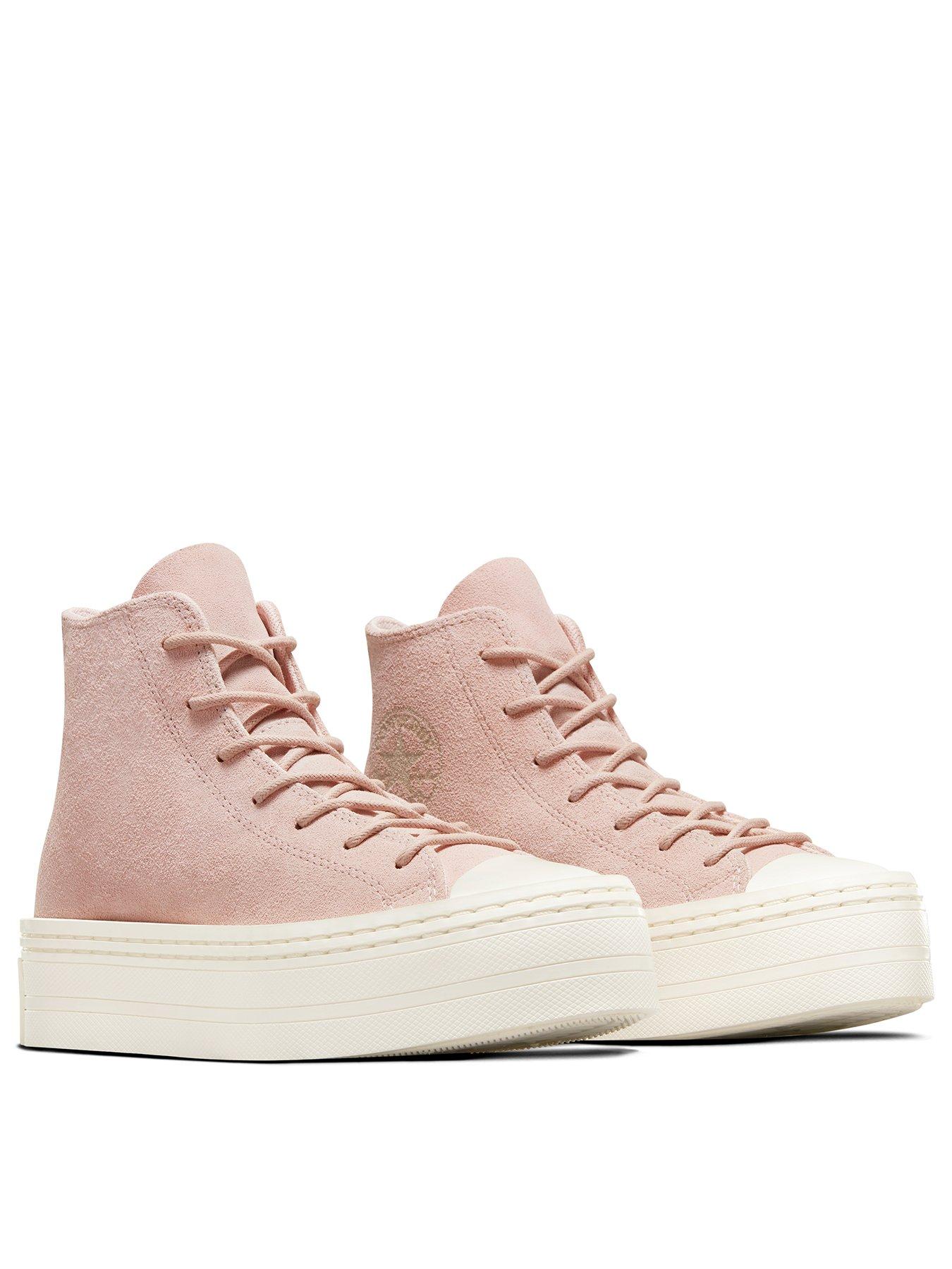 Chuck Taylor All Star Modern Lift Suede Hi Tops Pink