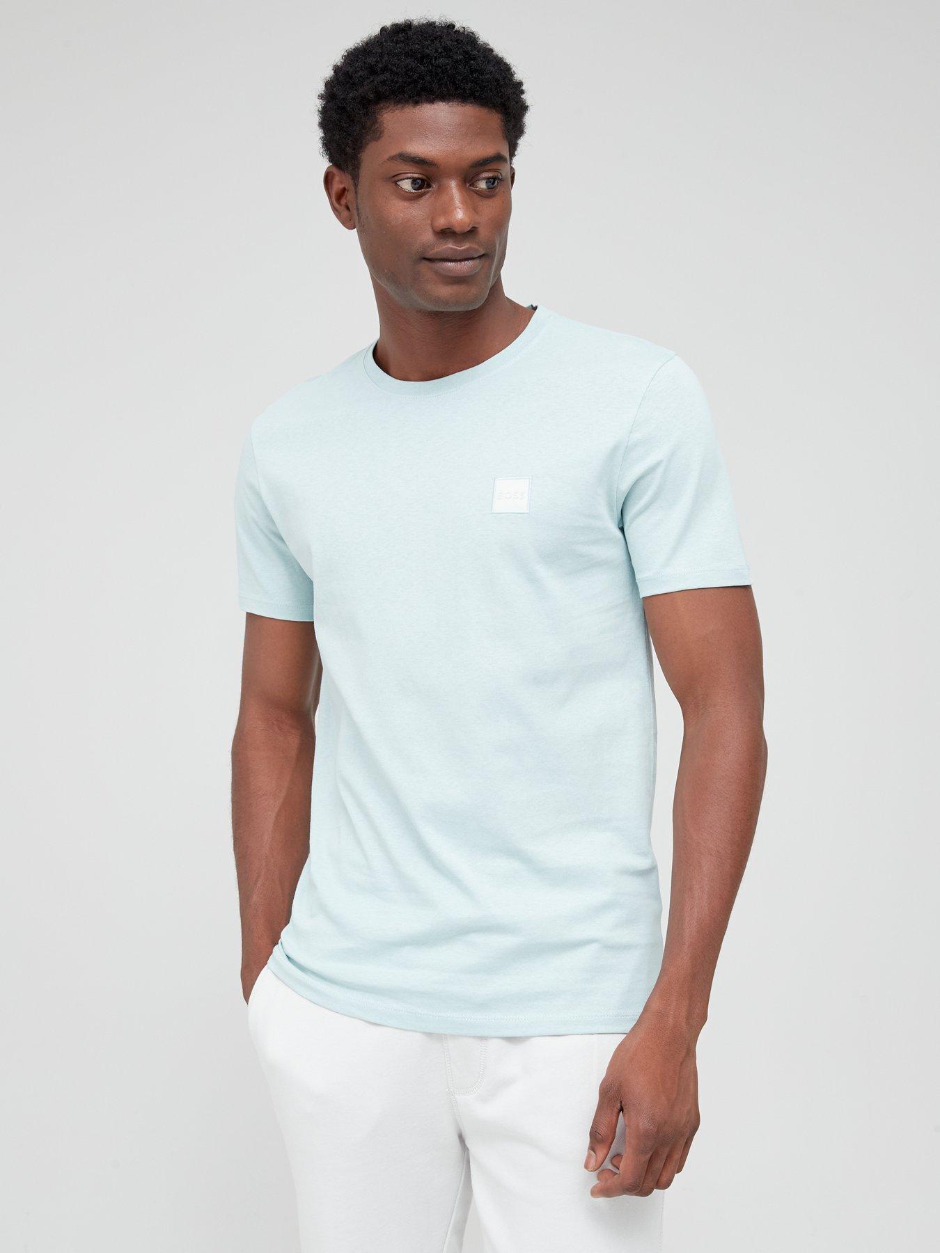 BOSS Tales Small Logo T-shirt - Light Green | very.co.uk