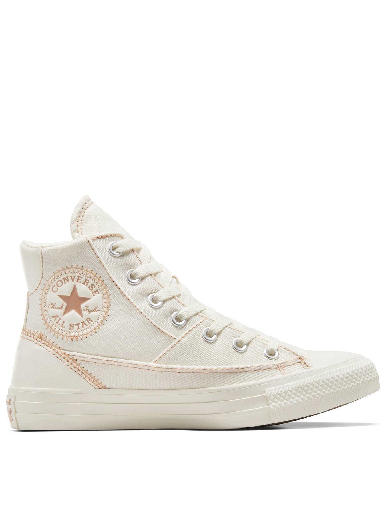 Ladies store cream converse