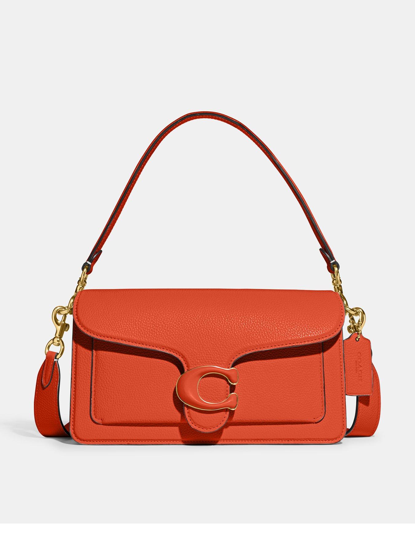 Orange coach handbag sale