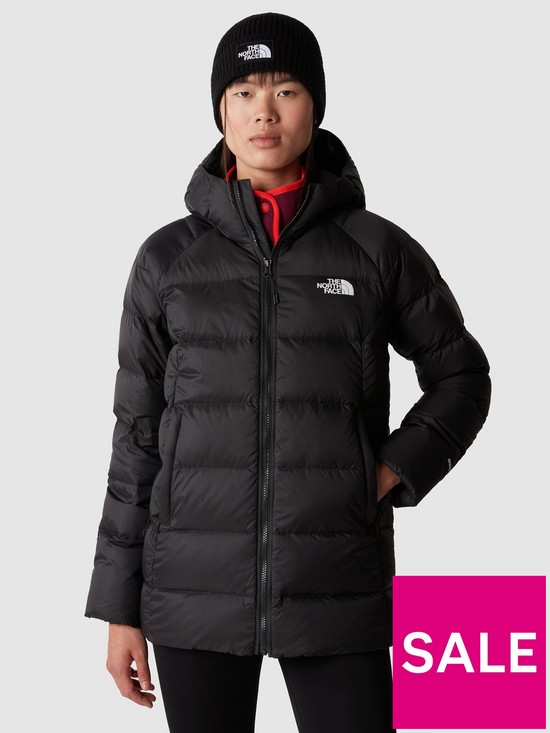 front image of the-north-face-womens-hyalite-down-parka-black