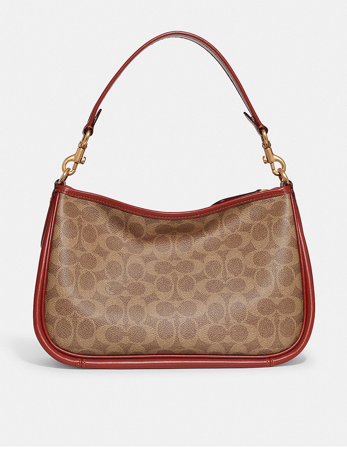 Coach Coated Canvas Signature Cary Crossbody Brown