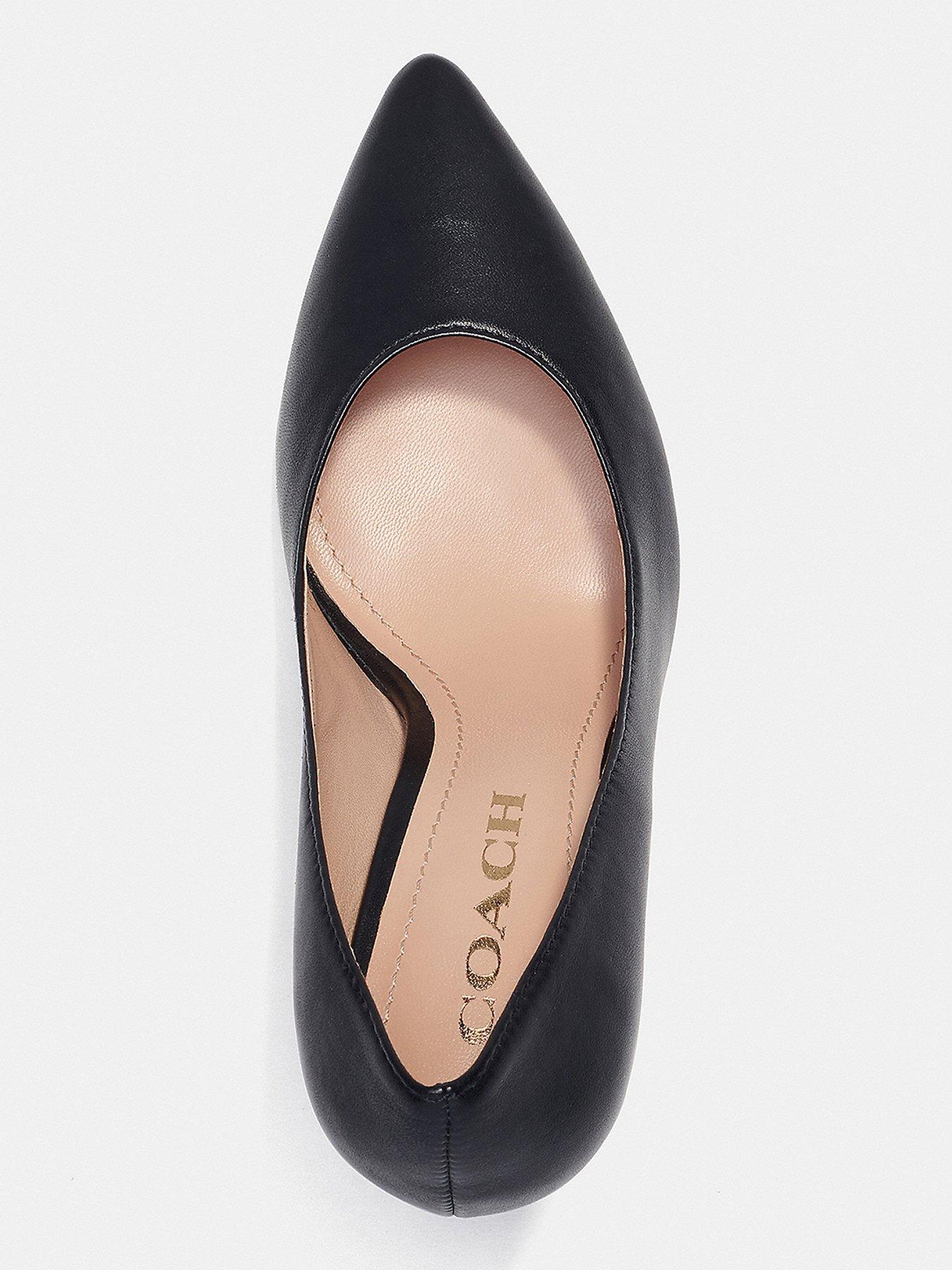 Coach best sale black pumps