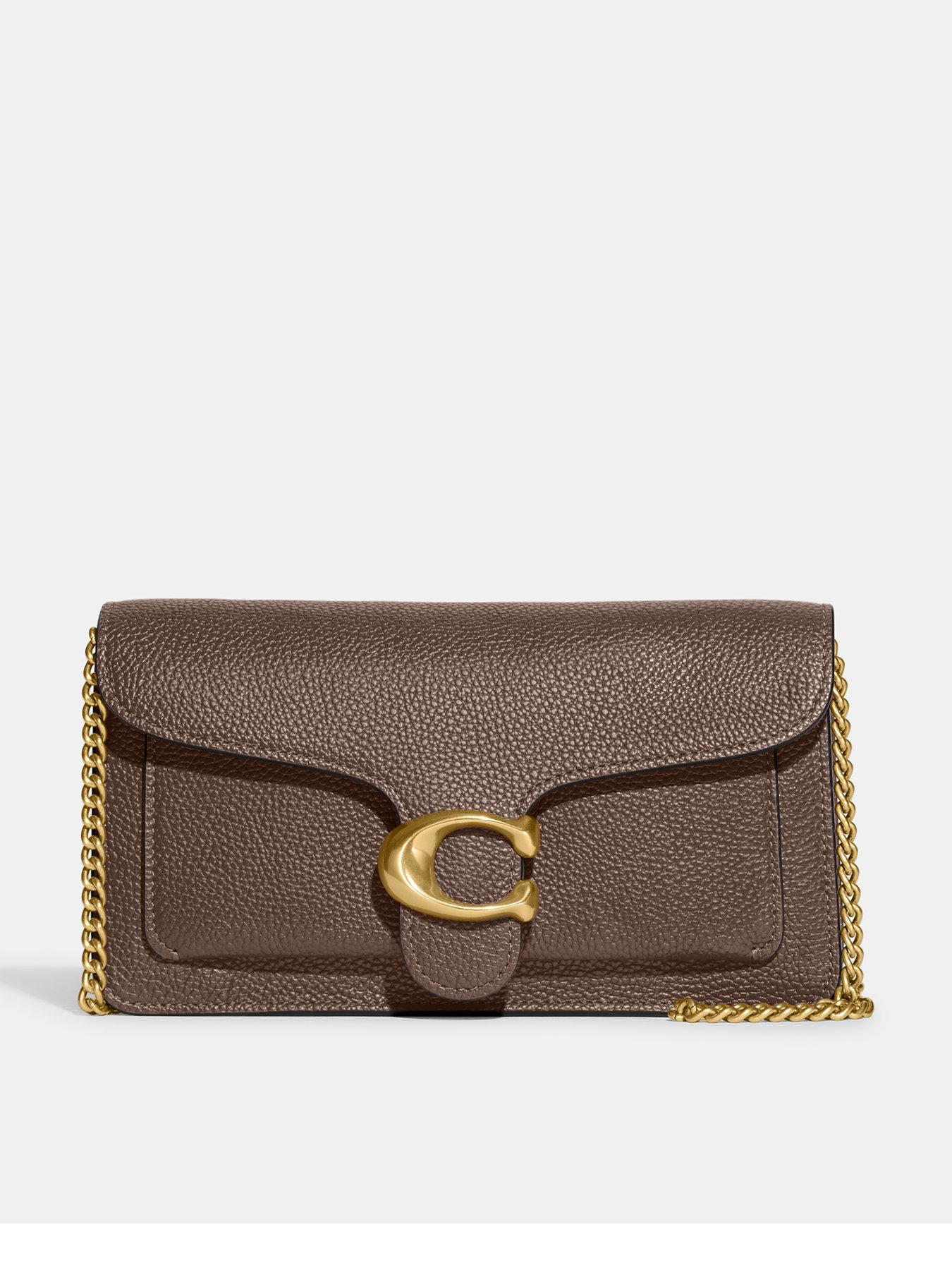 Coach clutch store wallet with chain