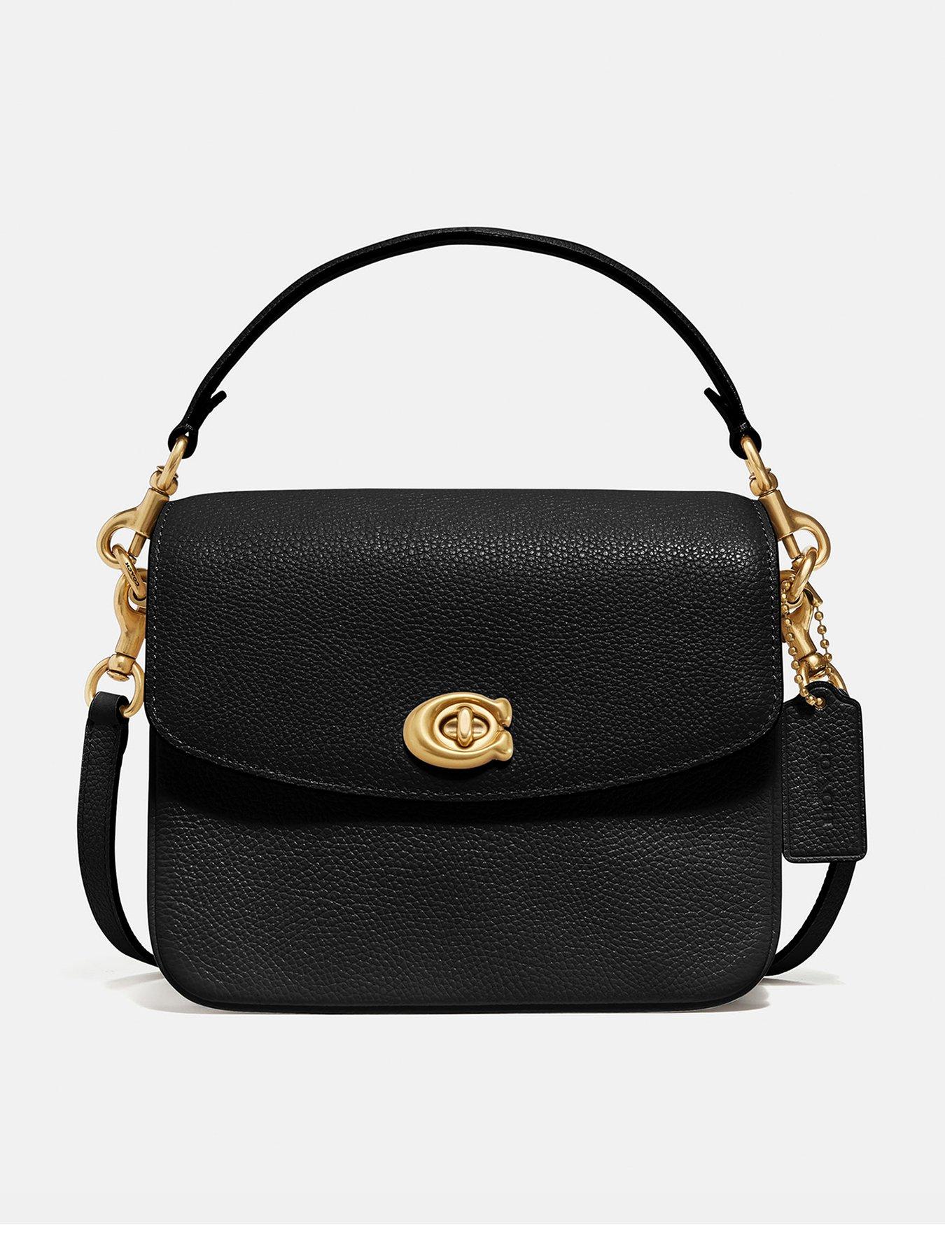 COACH Cassie 19 Polished Pebbled Leather Cross-body Bag - Black