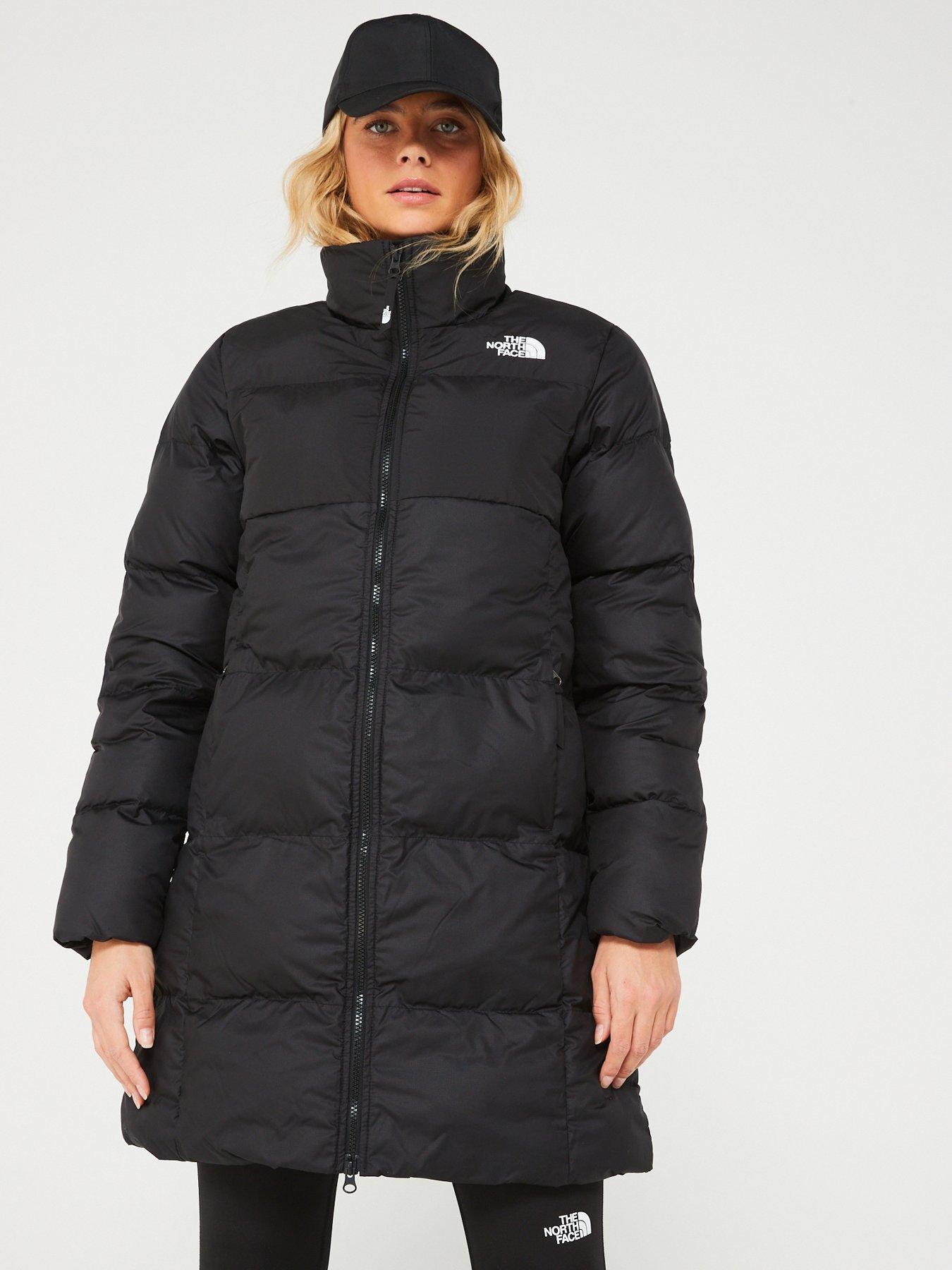 Womens north face long puffer clearance coat