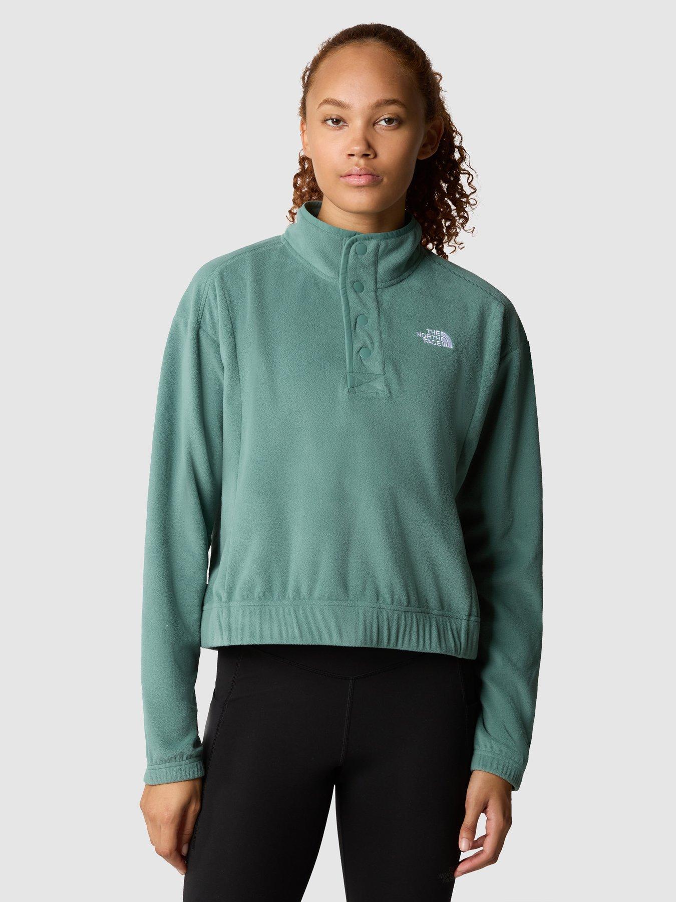 green north face fleece