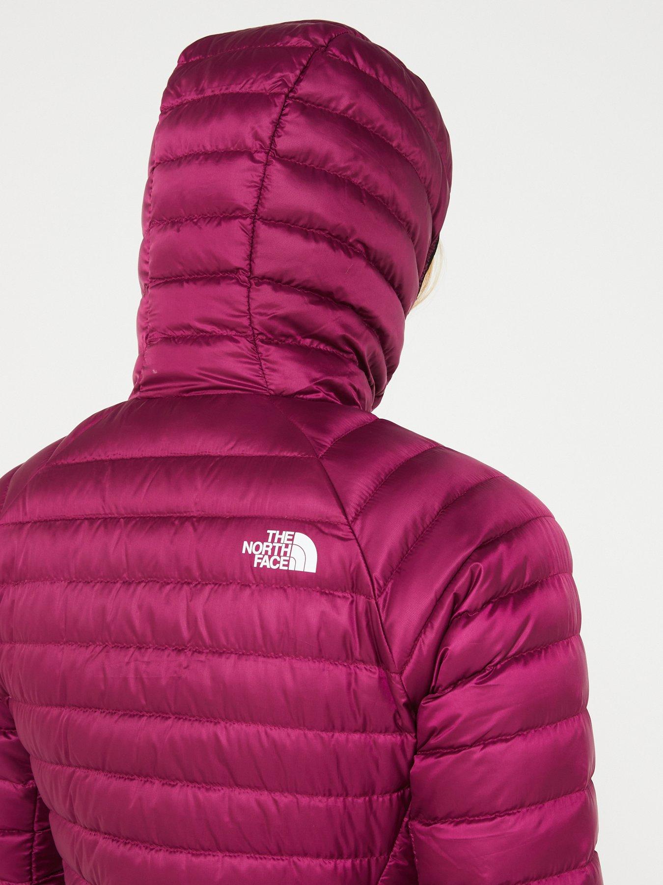 NORTH FACE WANDA INSULATED WOMENS JACKET SIZE SMALL PINK PURPLE FULL ZIP HOODED 2024