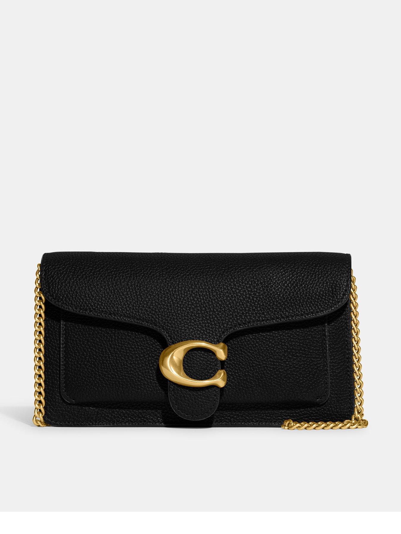 Coach black best sale purse with chain