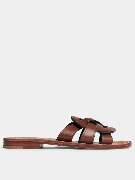 coach-issa-leather-sandal--walnut