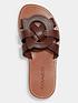  image of coach-issa-leather-sandal--walnut