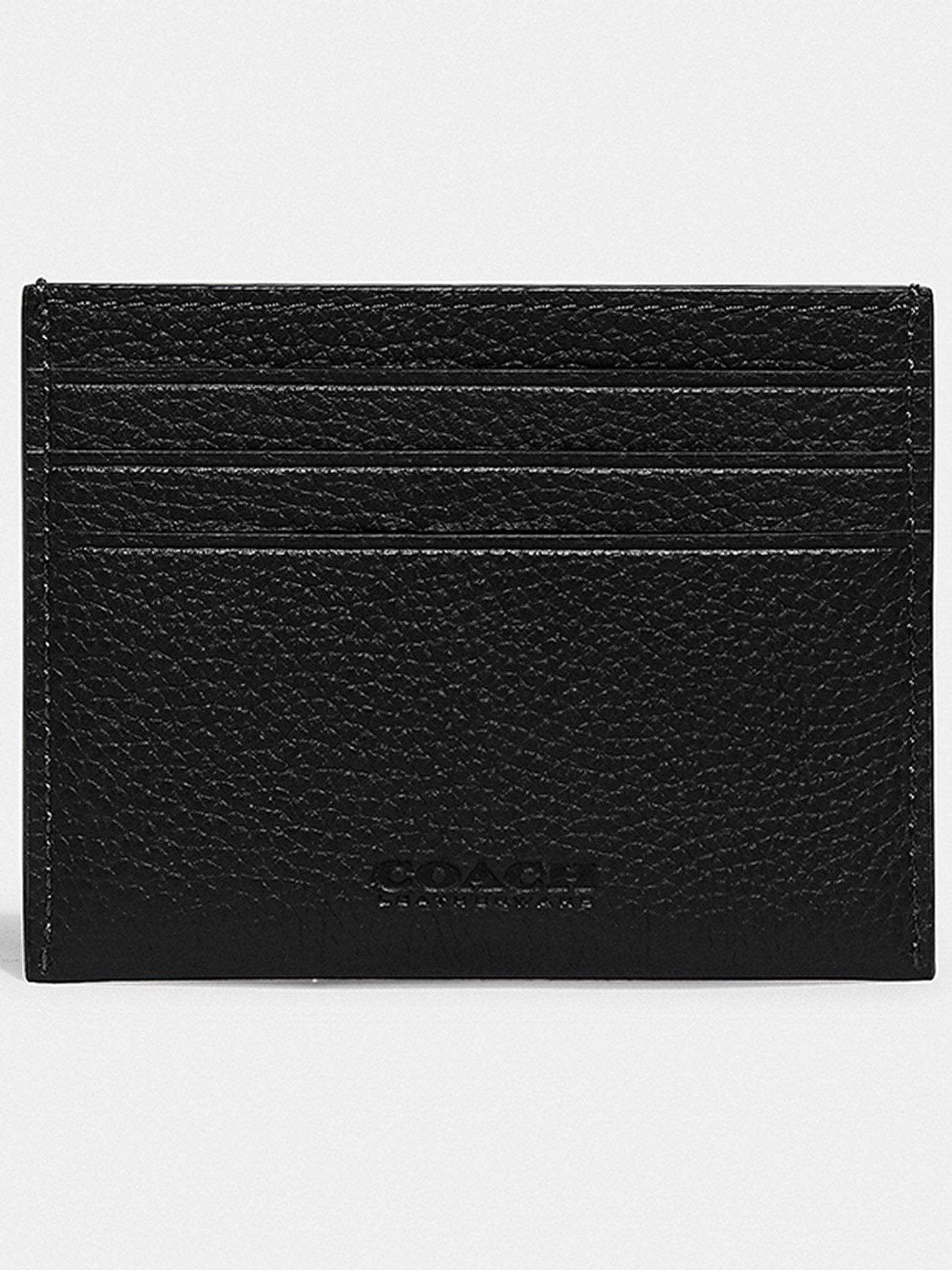 Coach Logo Cardholder Wallet - Black