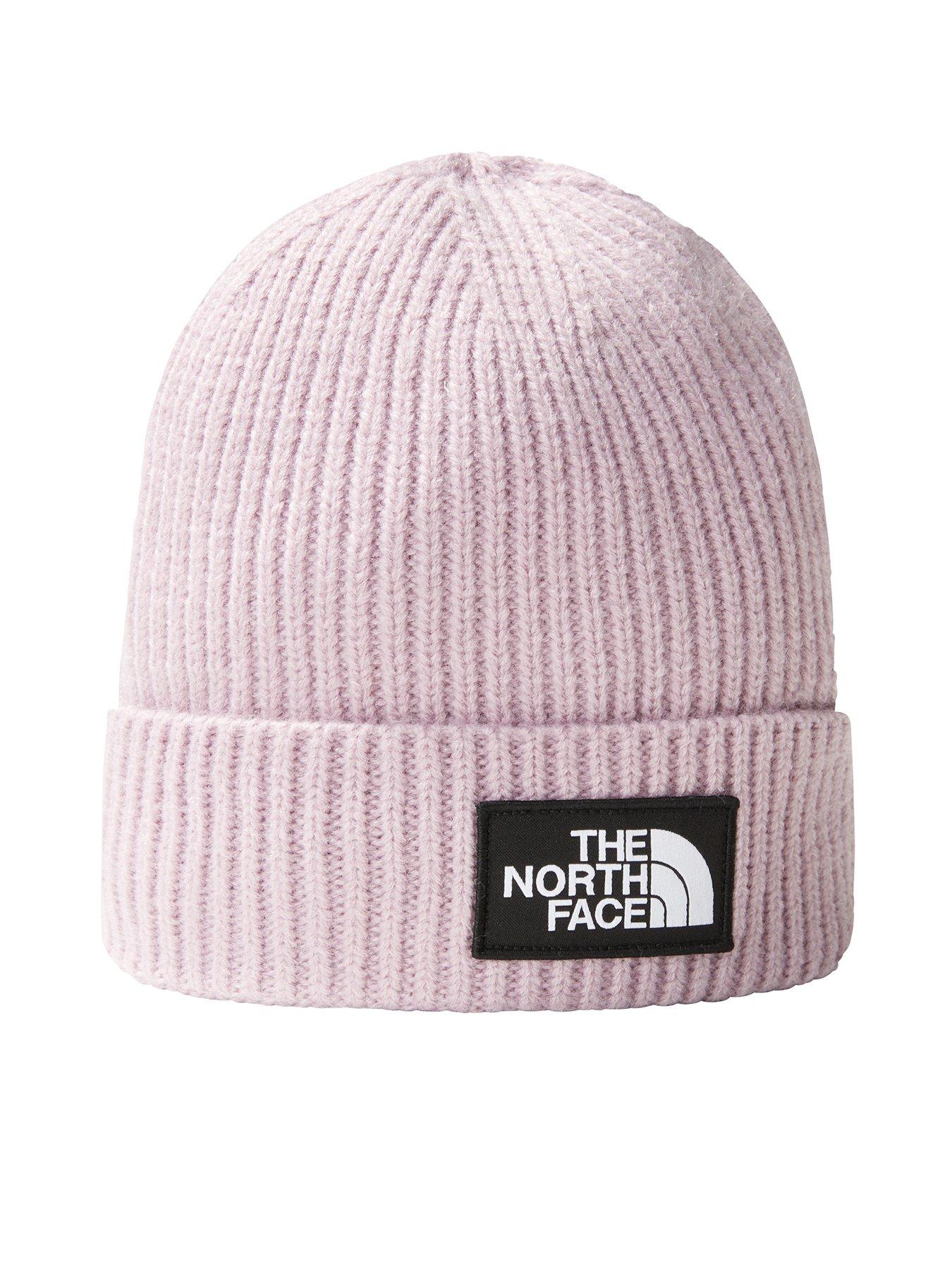 Women s TNF Logo Box Cuffed Beanie Pink