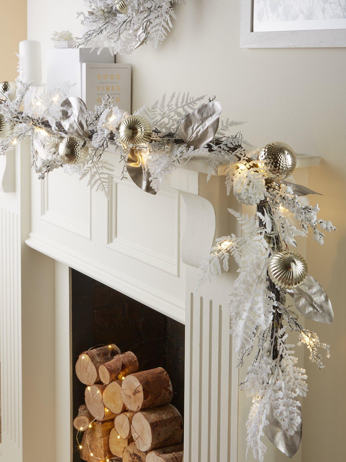 Product photograph of Very Home Winter Garland Ndash 6 Foot from very.co.uk