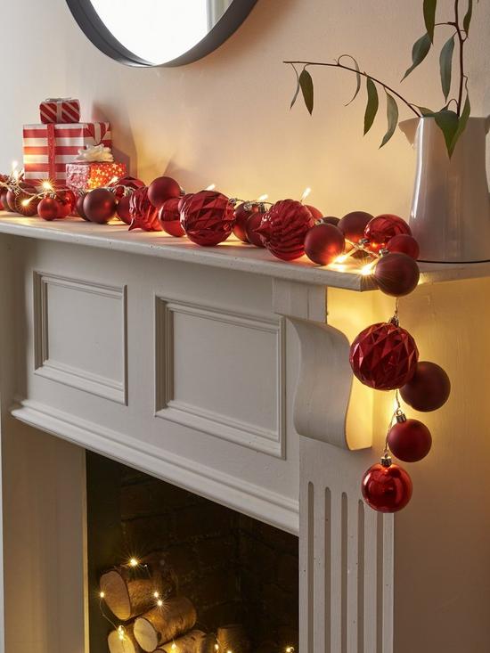 stillFront image of very-home-5ft-red-bauble-pre-lit-christmasnbsplights