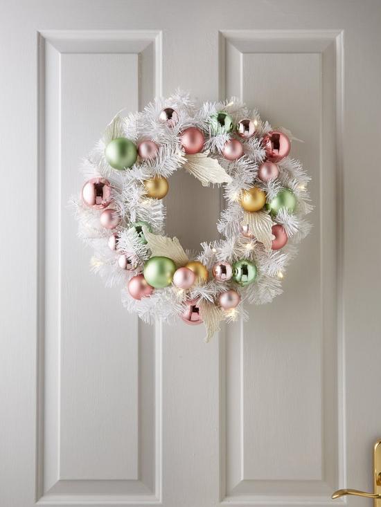 front image of very-home-noel-litnbspchristmasnbspwreath