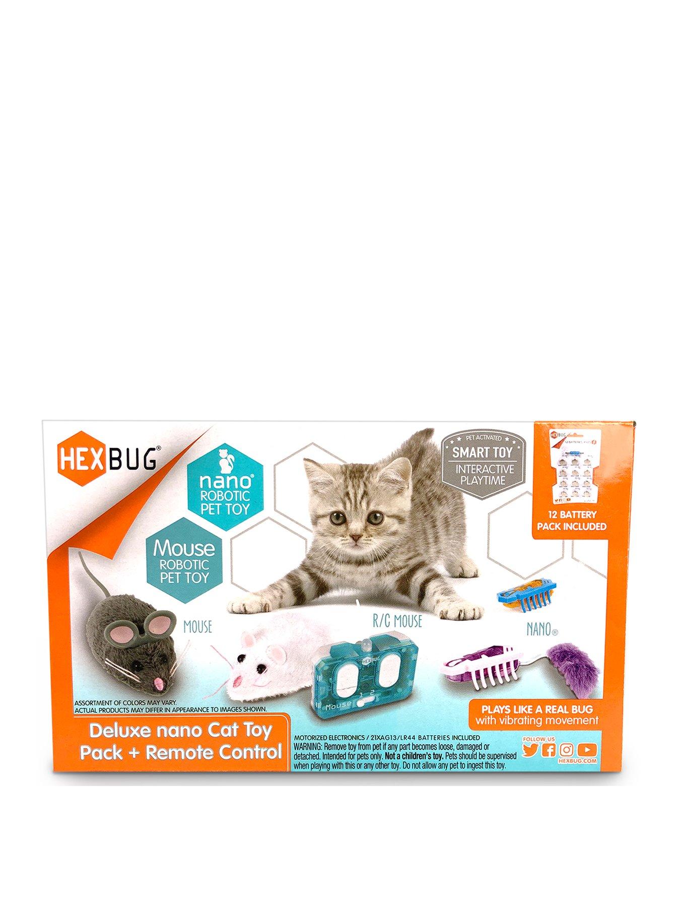 Product photograph of Hexbug Cat Toy - Deluxe Pack Plus Remote Control from very.co.uk