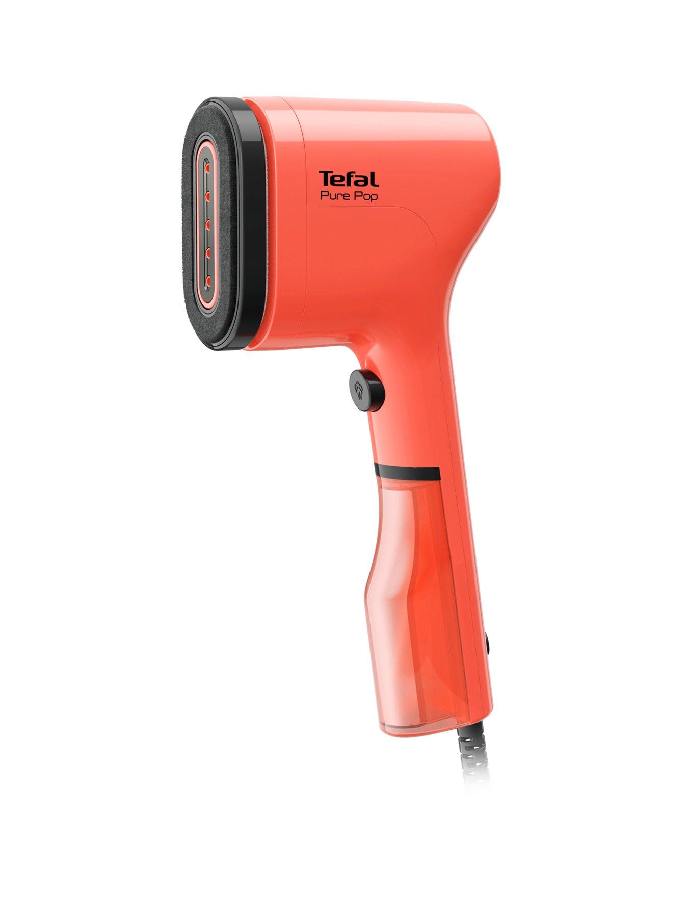 Product photograph of Tefal Pure Pop Clothes Steamer - Coral from very.co.uk