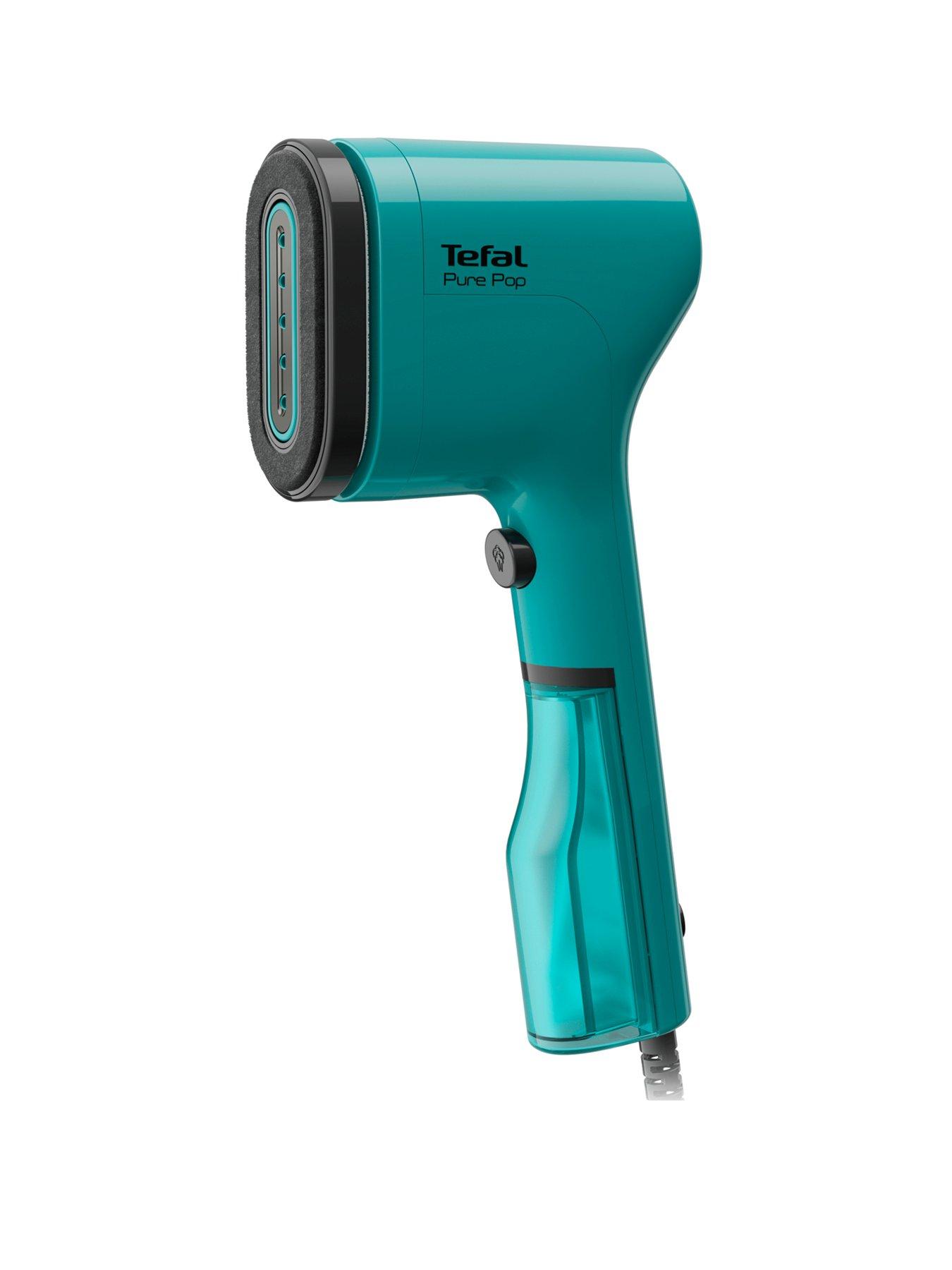 Product photograph of Tefal Pure Pop Clothes Steamer - Green from very.co.uk