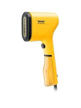 Product photograph of Tefal Pure Pop Clothes Steamer - Sunshine Yellow from very.co.uk