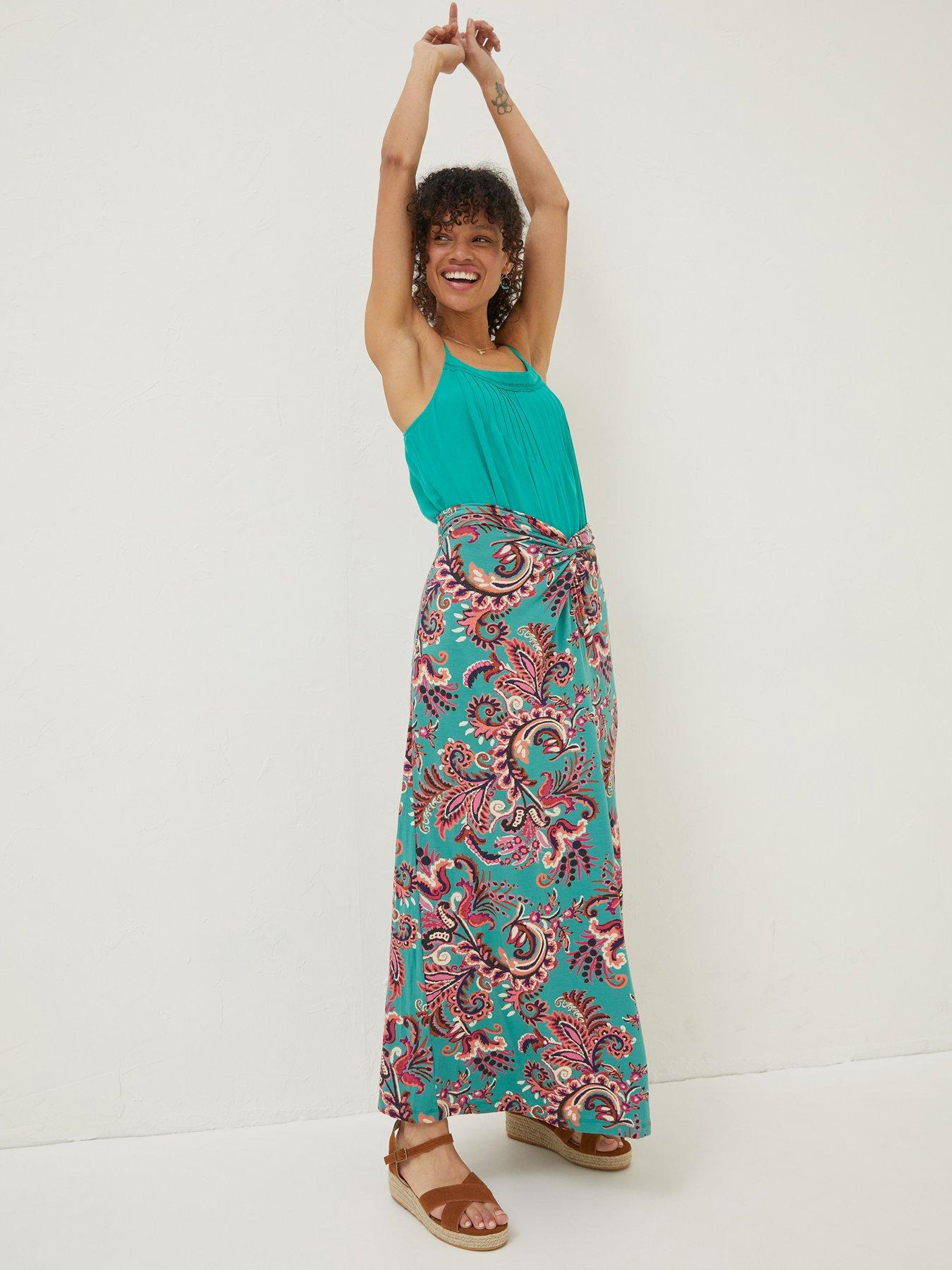 Floral maxi 2025 festival skirt