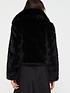  image of v-by-very-faux-fur-short-jacket-black