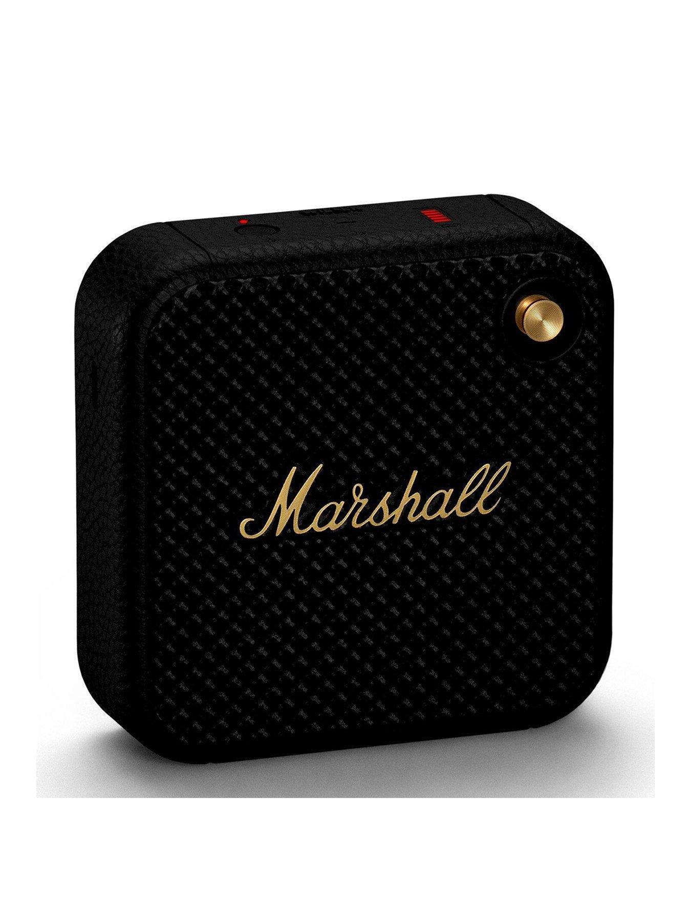 Marshall Willen Portable Bluetooth Speaker - Black  Brass
