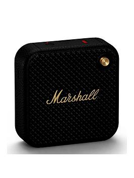 Marshall Willen Portable Bluetooth Speaker - Black  Brass