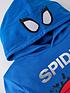  image of spiderman-foil-print-hoodie-blue