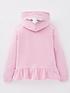  image of disney-princess-glitter-print-hood-detail-hoodie-pink