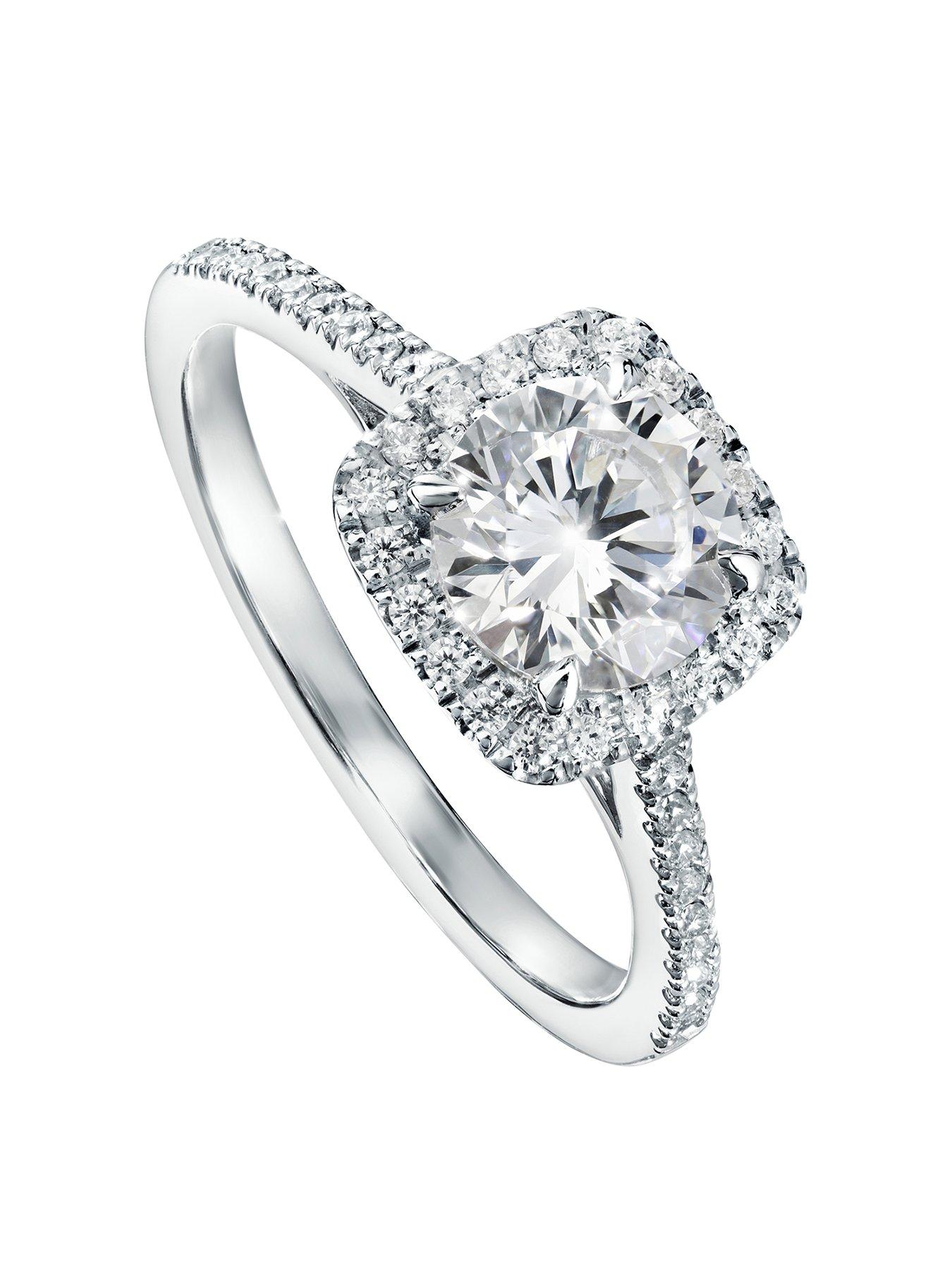 undefined Cynthia 18ct White Gold 1.20ct Lab Grown Diamond Engagement Ring