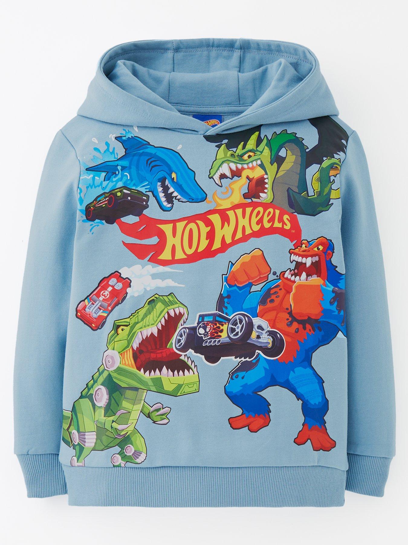 PlayStation Hoodie Boys Gamer Hooded Long Sleeve Kids Charcoal Sweatshirt 